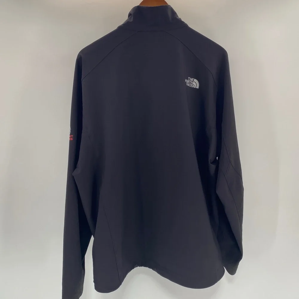 The North Face Summit Series Jacket Mens XL Black Softshell Full Zip Technical